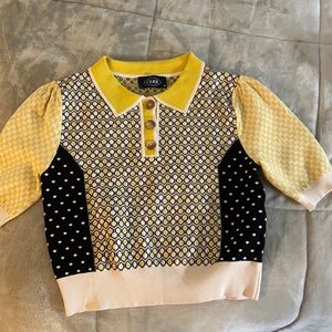 Cider size medium pouf short sleeve sweater